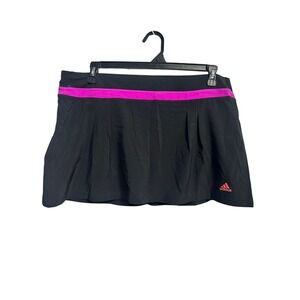 Adidas Performance Climalite Tennis Skort Black Magenta Pink Womens XL New